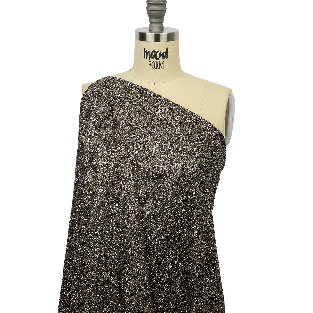 Double Faced Glitter Tulle - Black and Bronze - Gala Collection - Joann Fabrics