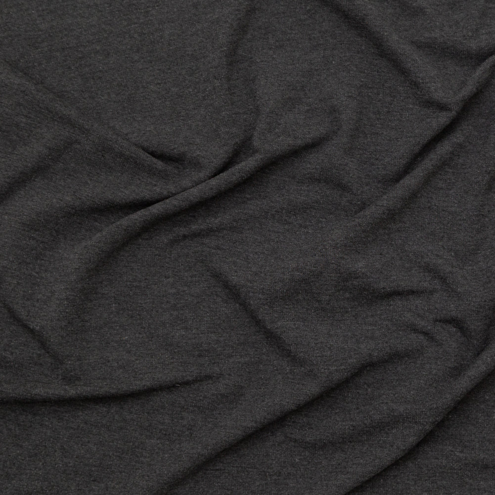Bamboo and Merino Wool Stretch Fleece - Charcoal - Joann Fabrics