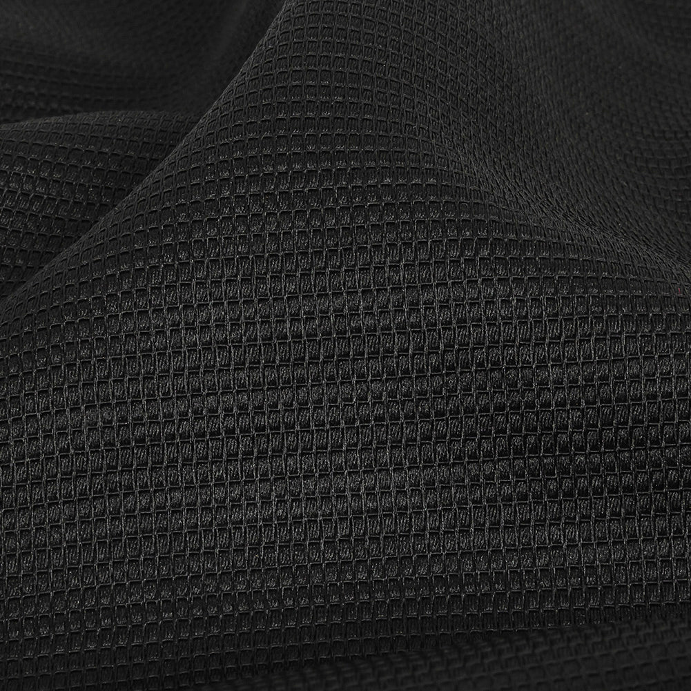 Black on Black Gridded Polyester Tweed - Joann Fabrics