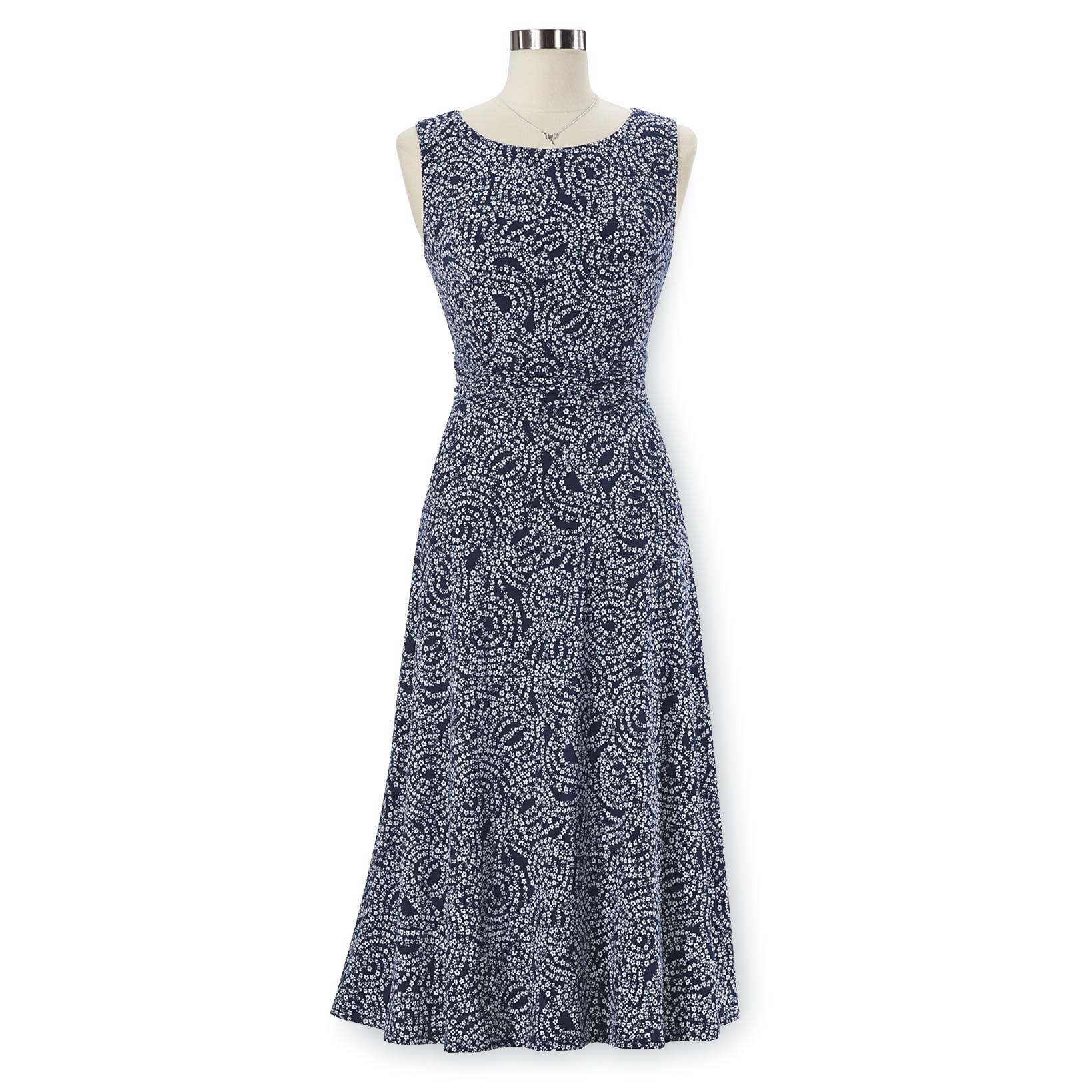 Navy Floral Ruched Dress - Northstyle Catalog