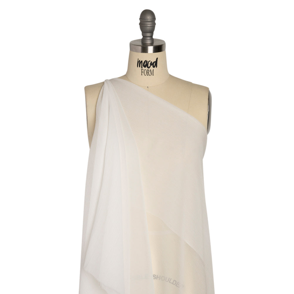 Crinkled Silk Chiffon - Whisper White - Premium Collection - Joann Fabrics