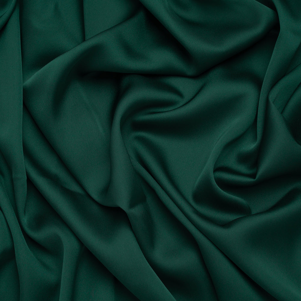 Stretch Polyester Charmeuse - Dark Teal - Designer Deadstock - Joann Fabrics
