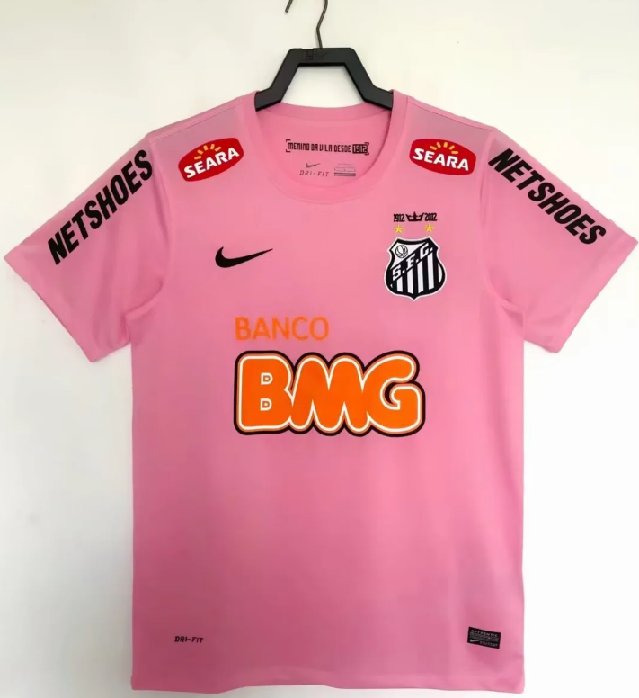 2012 Retro Santos Pink Football Jersey 1:1 Thai Quality
