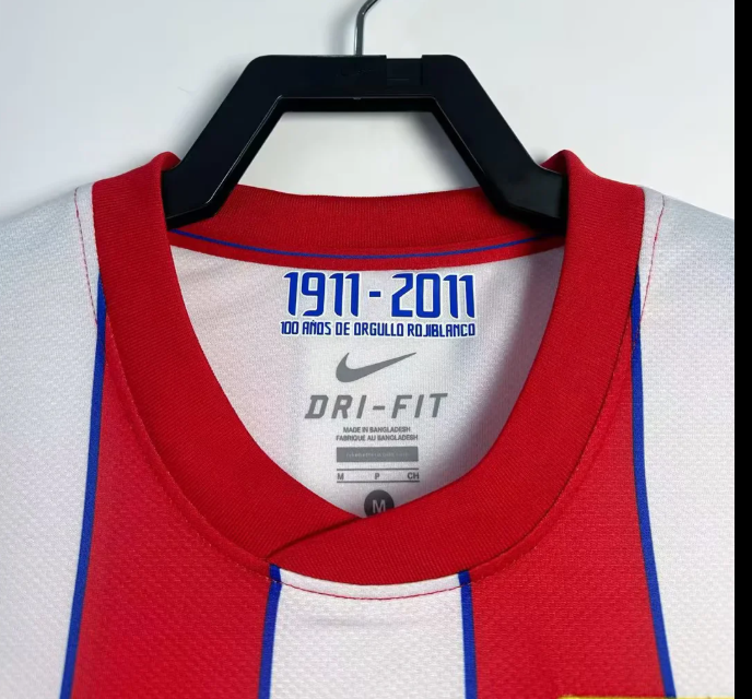 2011/2012 Retro Atletico Madrid League version Home Soccer Jersey 1:1 Thai Quality