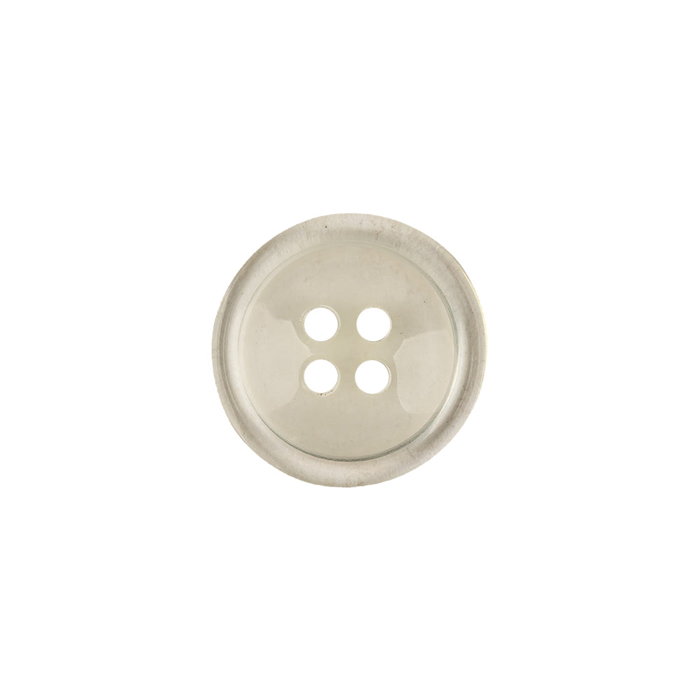 Italian Slightly Tinted Transparent 4-Hole Plastic Button - 24L/15mm - Joann Fabrics