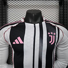 2025/2026 Long Sleeve Player Version Juventus Home Football Shirt 1:1 Thai Quality