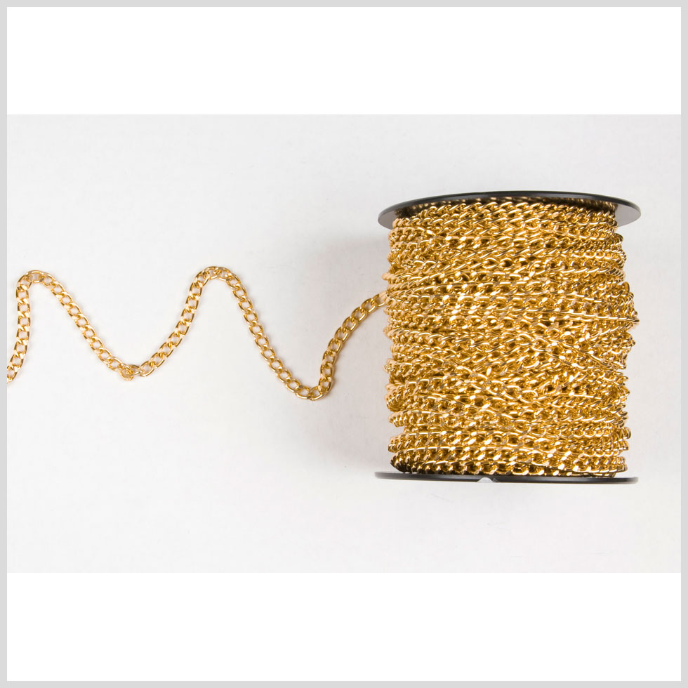 Gold Aluminum Metal Chain - 3/16