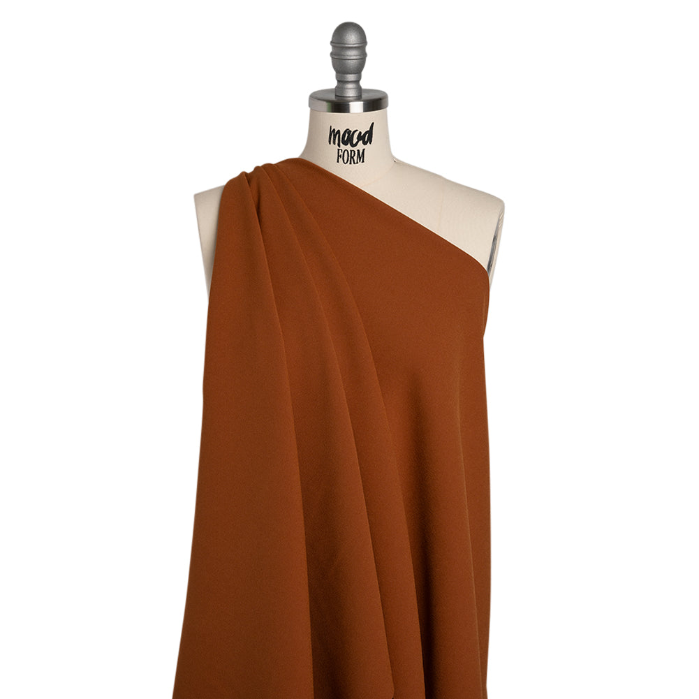 Stretch Polyester Crepe by Alex Perry - Bronze - Designer Deadstock - Joann Fabrics