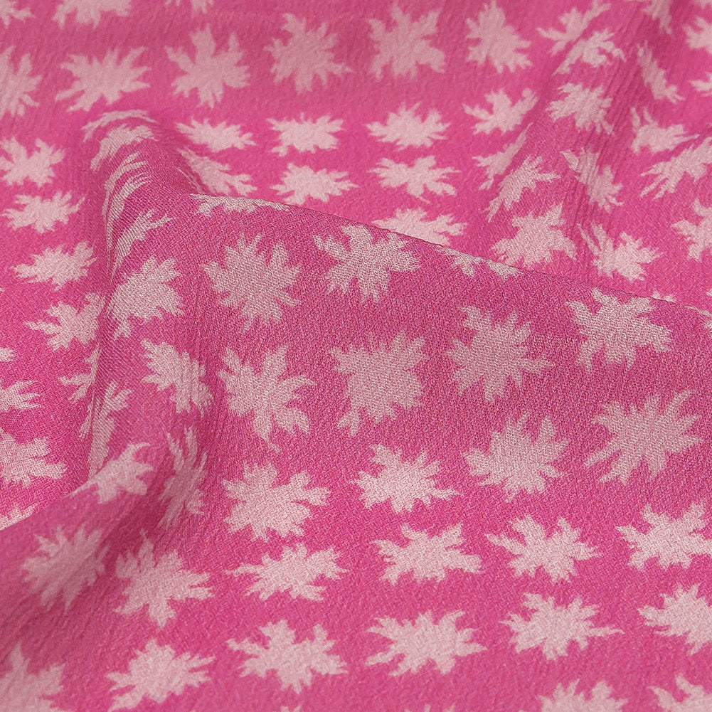 Mood Exclusive Pink Fine Fireworks Crinkled Polyester Georgette - Joann Fabrics