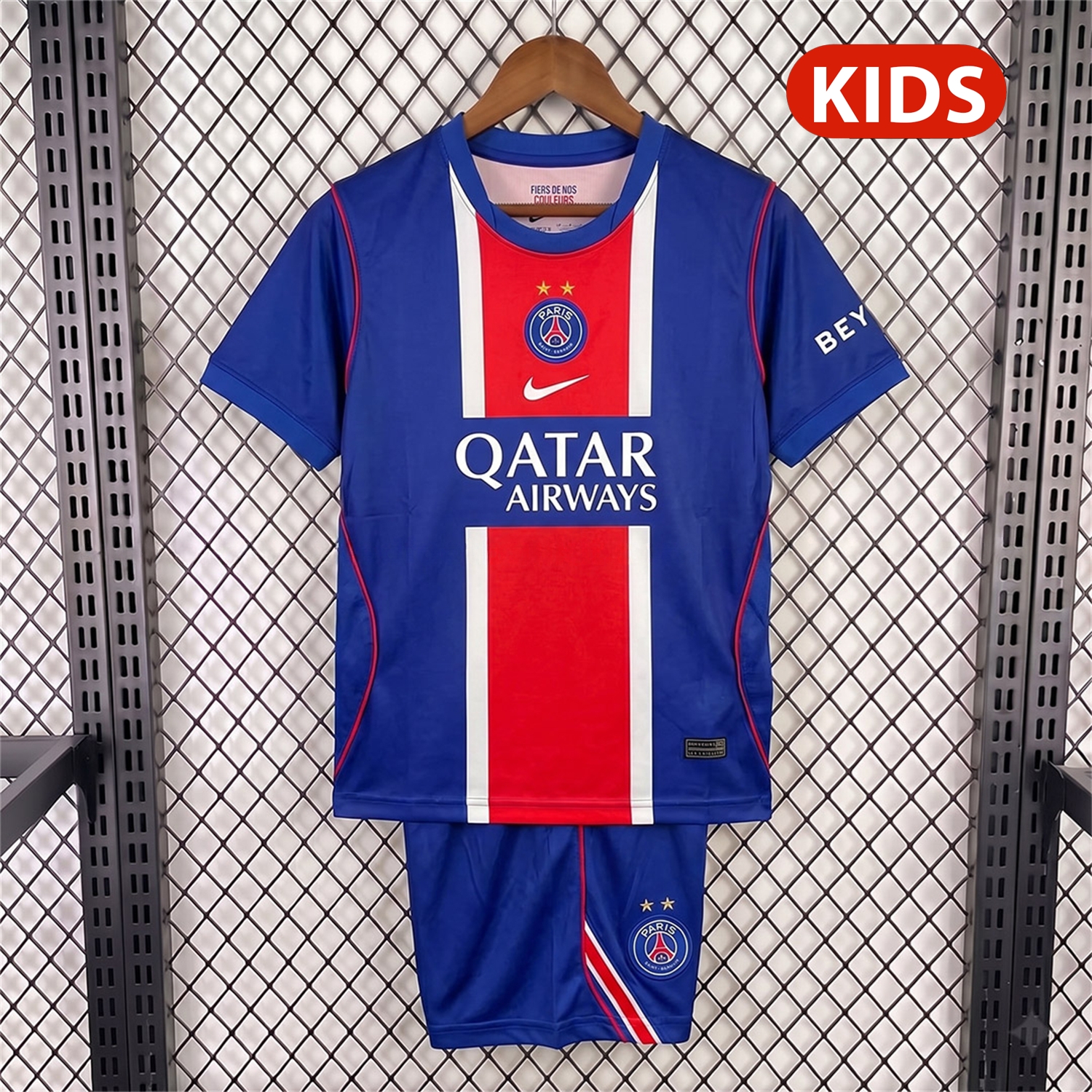 Paris Saint-Germain PSG 26-27 Home Two Stars Kids Kit - UnitedFutballJersey