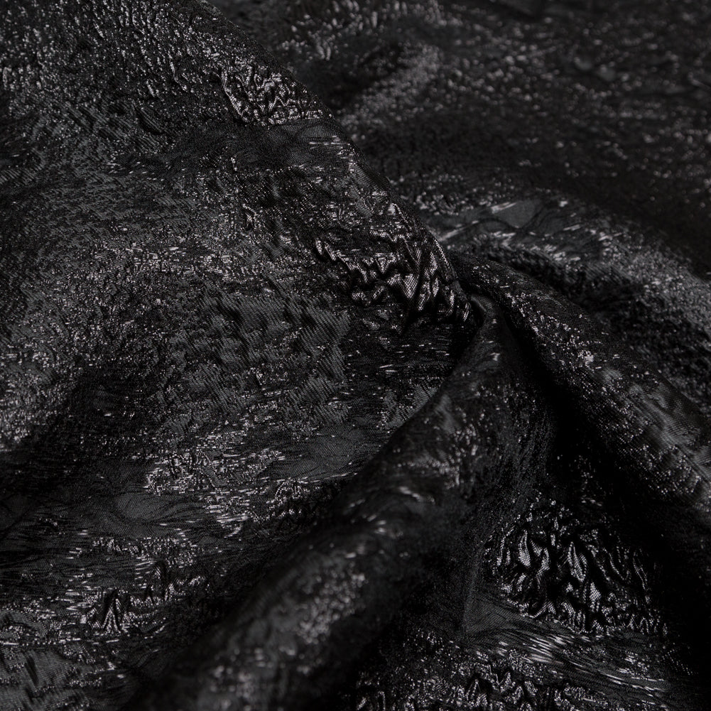 Metallic Black Abstract Luxury Brocade - Joann Fabrics