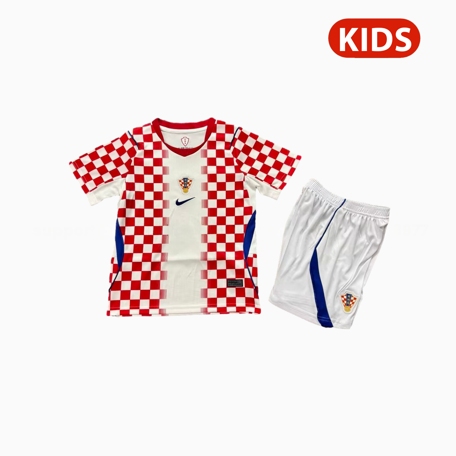Croatia 2026 Home Kids Kit - UnitedFutballJersey