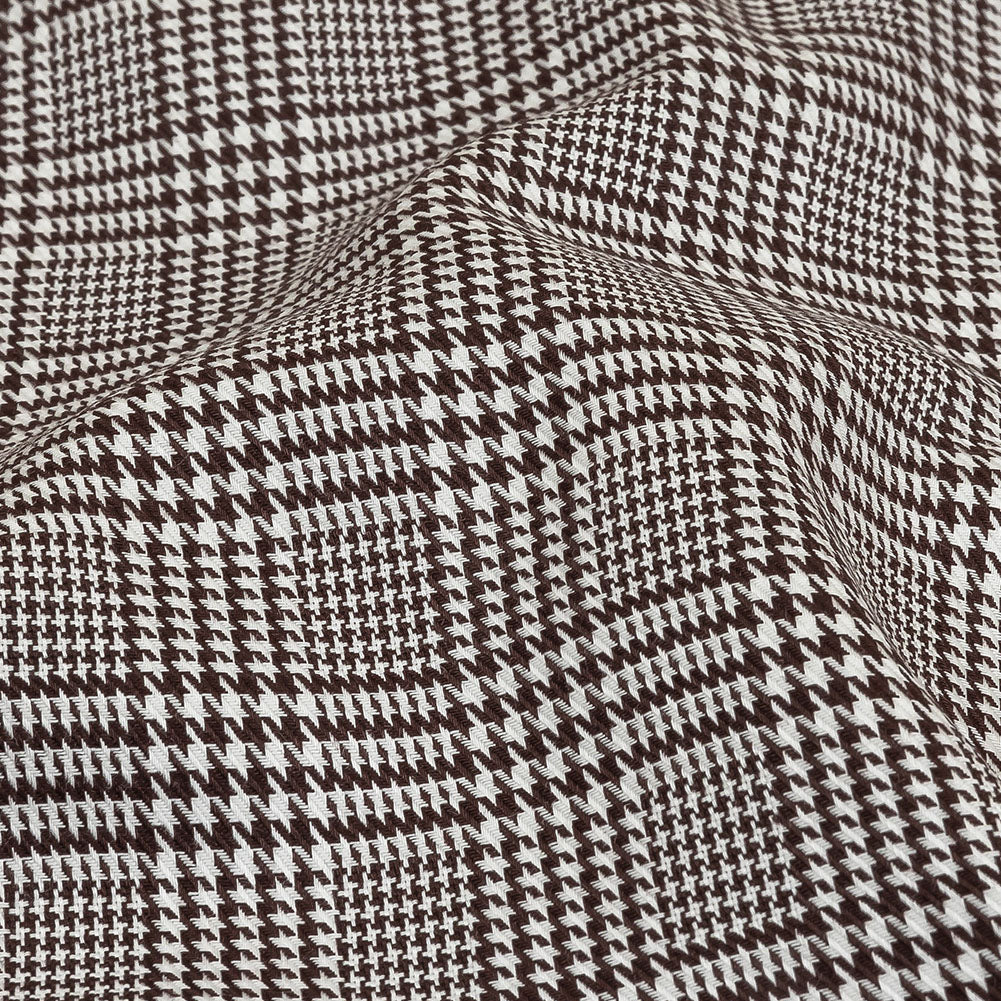 Peppercorn and White Glen Plaid Twill Cotton Shirting - Joann Fabrics