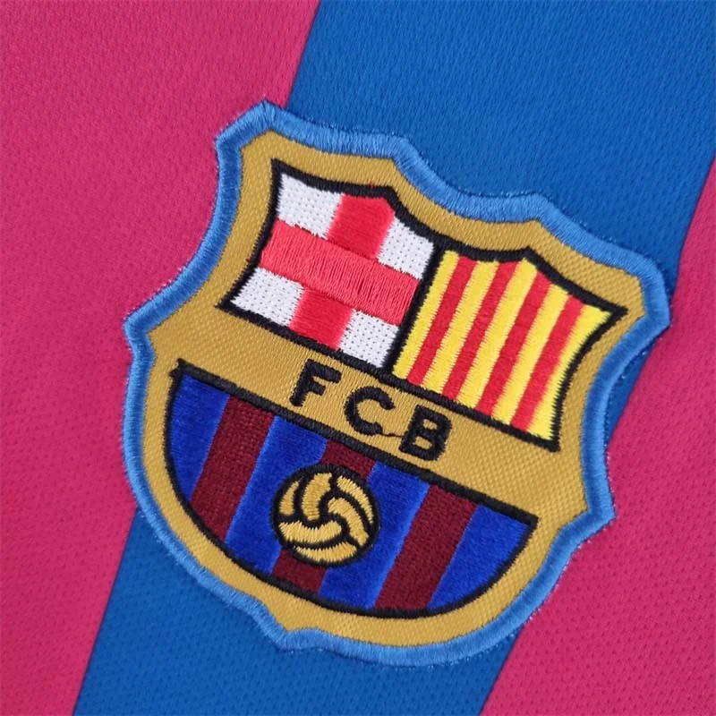 2005-2006 Retro Barcelona Home Jersey Long Sleeve