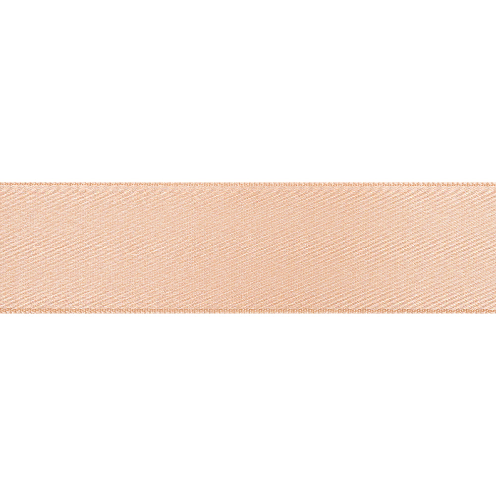 Light Peach Double Face French Satin Ribbon - 1