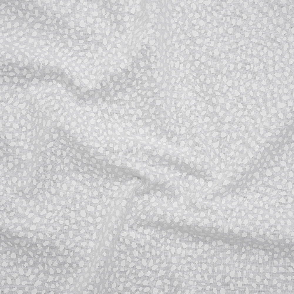 Printed Quilting Cotton by Ghazal Razavi for FIGO Studio - White on White Spotty - Dovetail Collection - Joann Fabrics