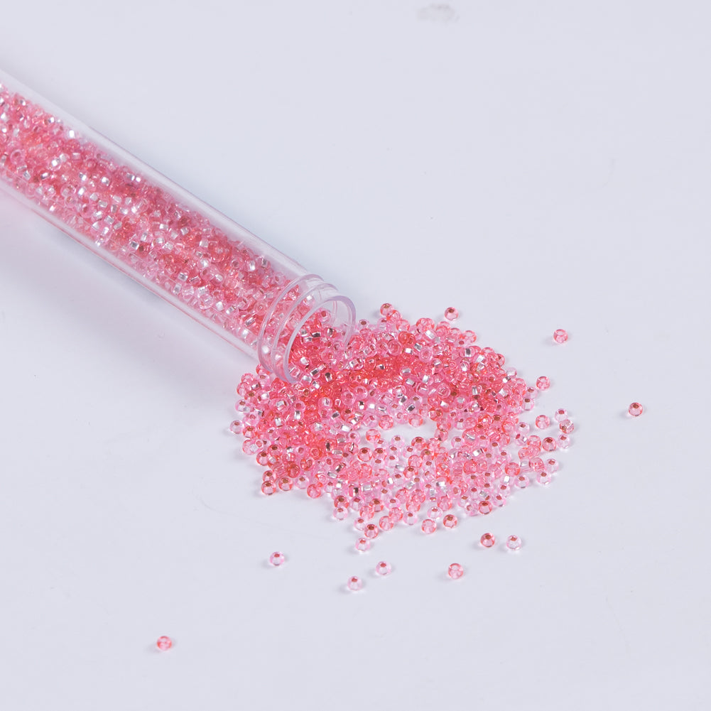 Pink Clear Czech Seed Beads - Size 10 - Joann Fabrics