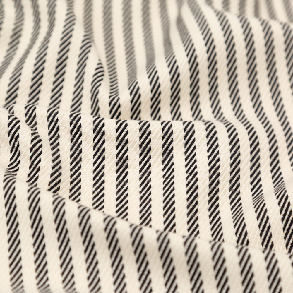 Ivory and Black Stretch Heavy Cotton Twill - Joann Fabrics