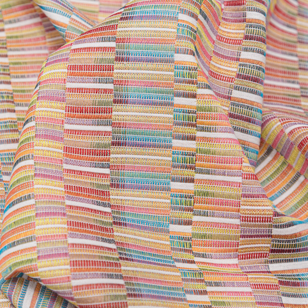 Rainbow Barcode Striped Cotton and Polyester Woven - Joann Fabrics