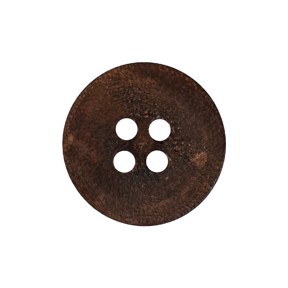 Deep Brown Dome Shaped 4-Hole Wood Button - 38L/24mm - Joann Fabrics