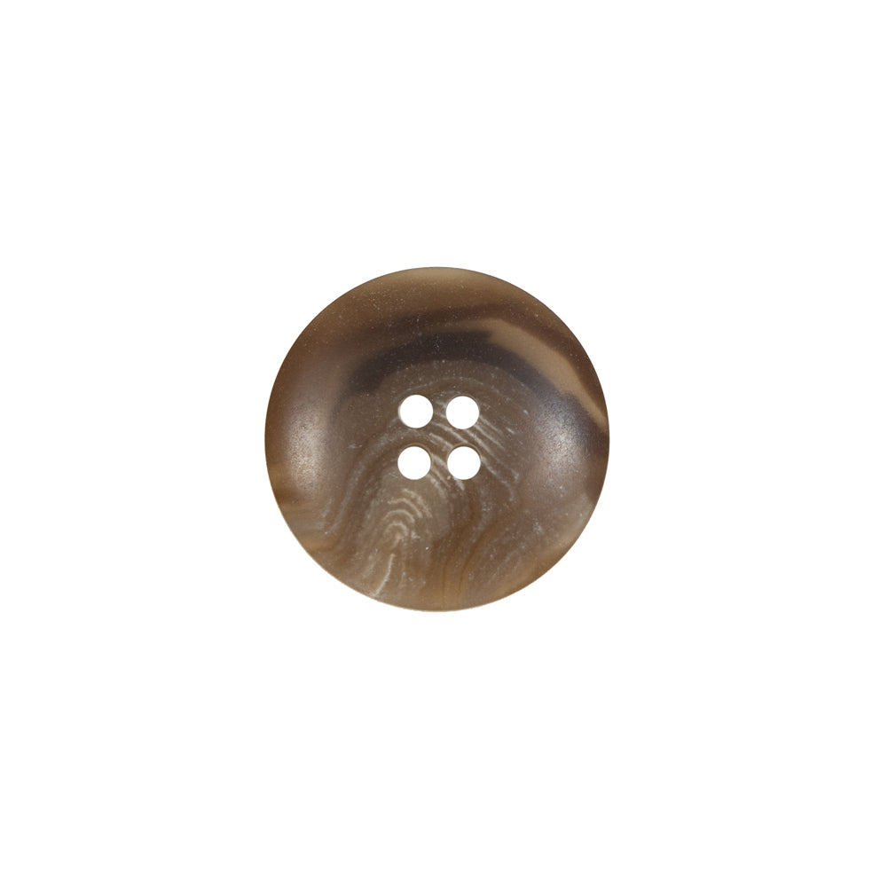 Beige and Brown Swirl 4-Hole Plastic Button - 24L/15mm - Joann Fabrics