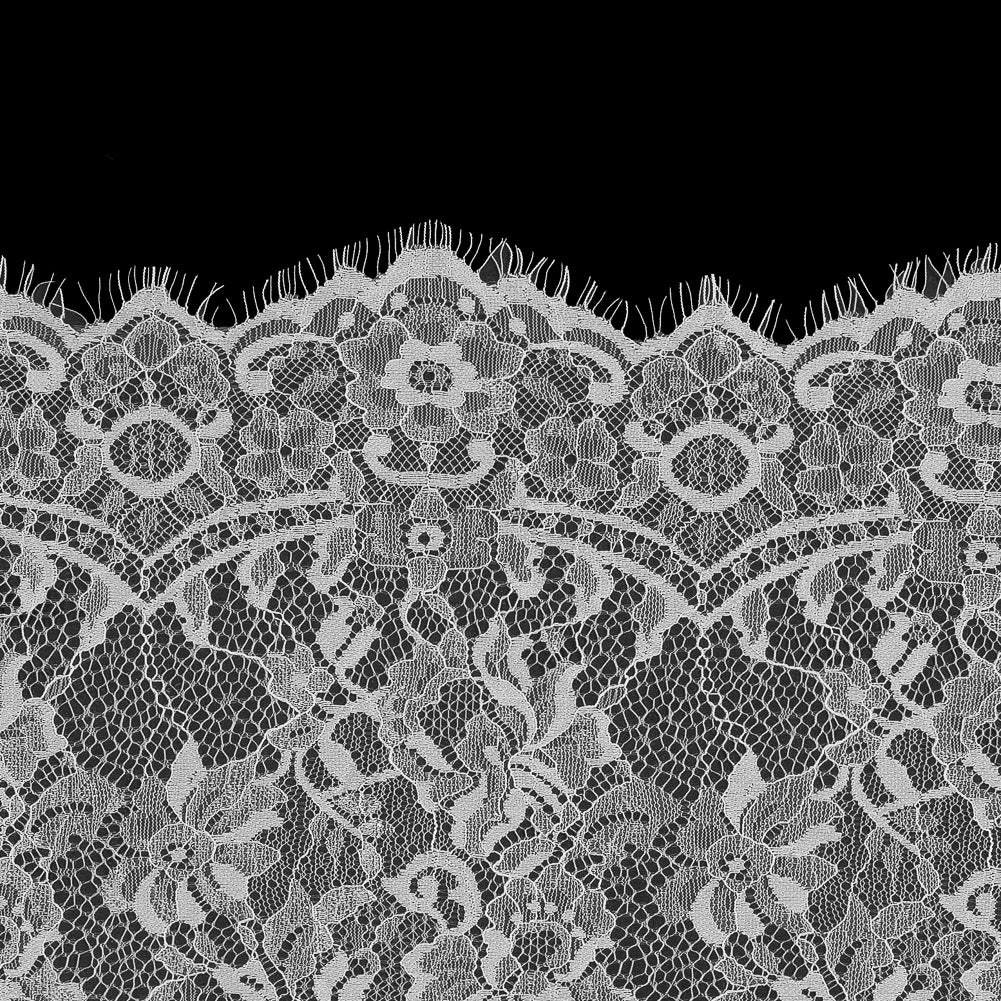 White Wide Floral Lace with Eyelash Edges - Joann Fabrics