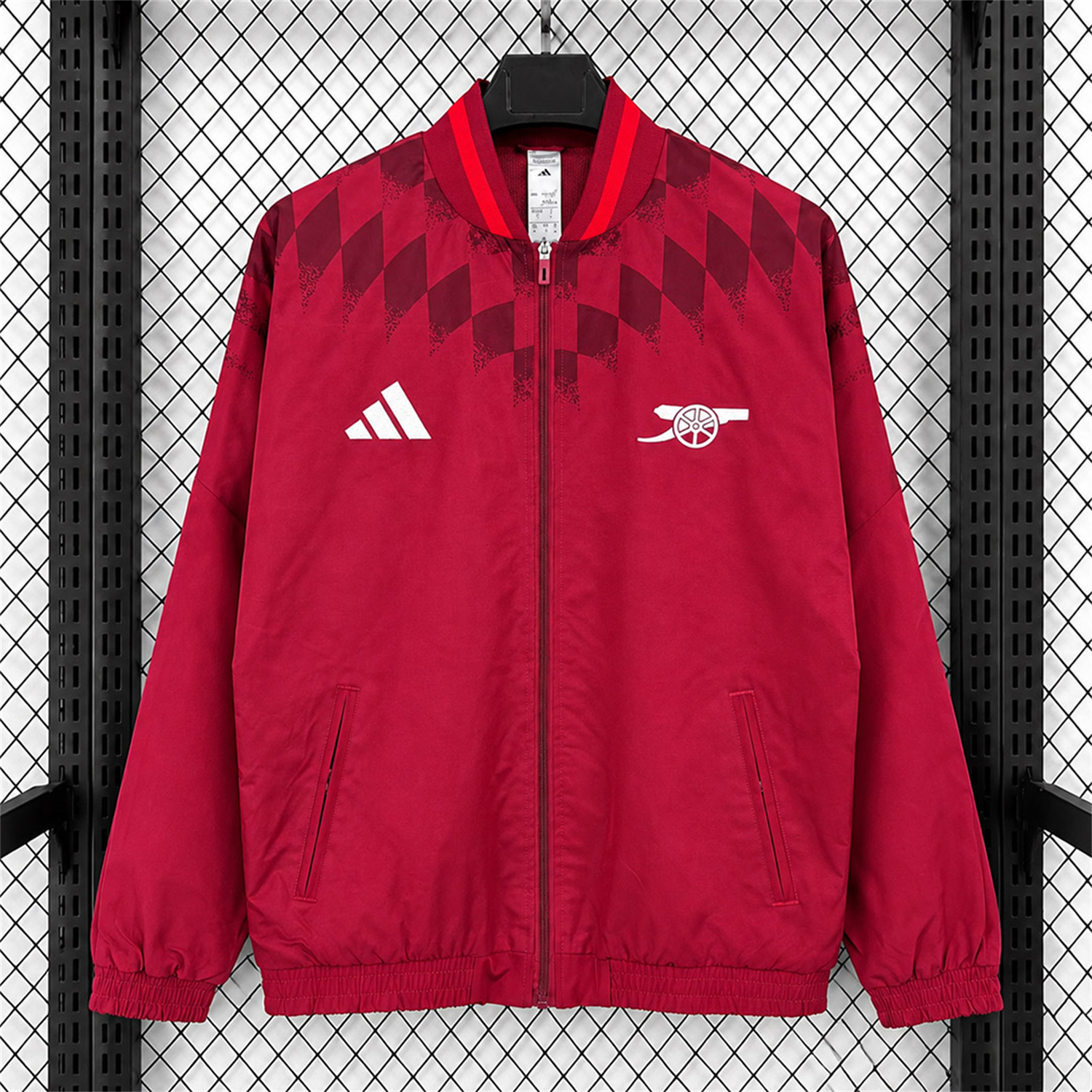 Arsenal 26-27 Track Windbreaker Jacket - Red - UnitedFutballJersey