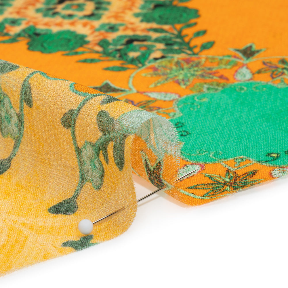 Mood Exclusive Orange Villa of Vitality Viscose Georgette - Joann Fabrics