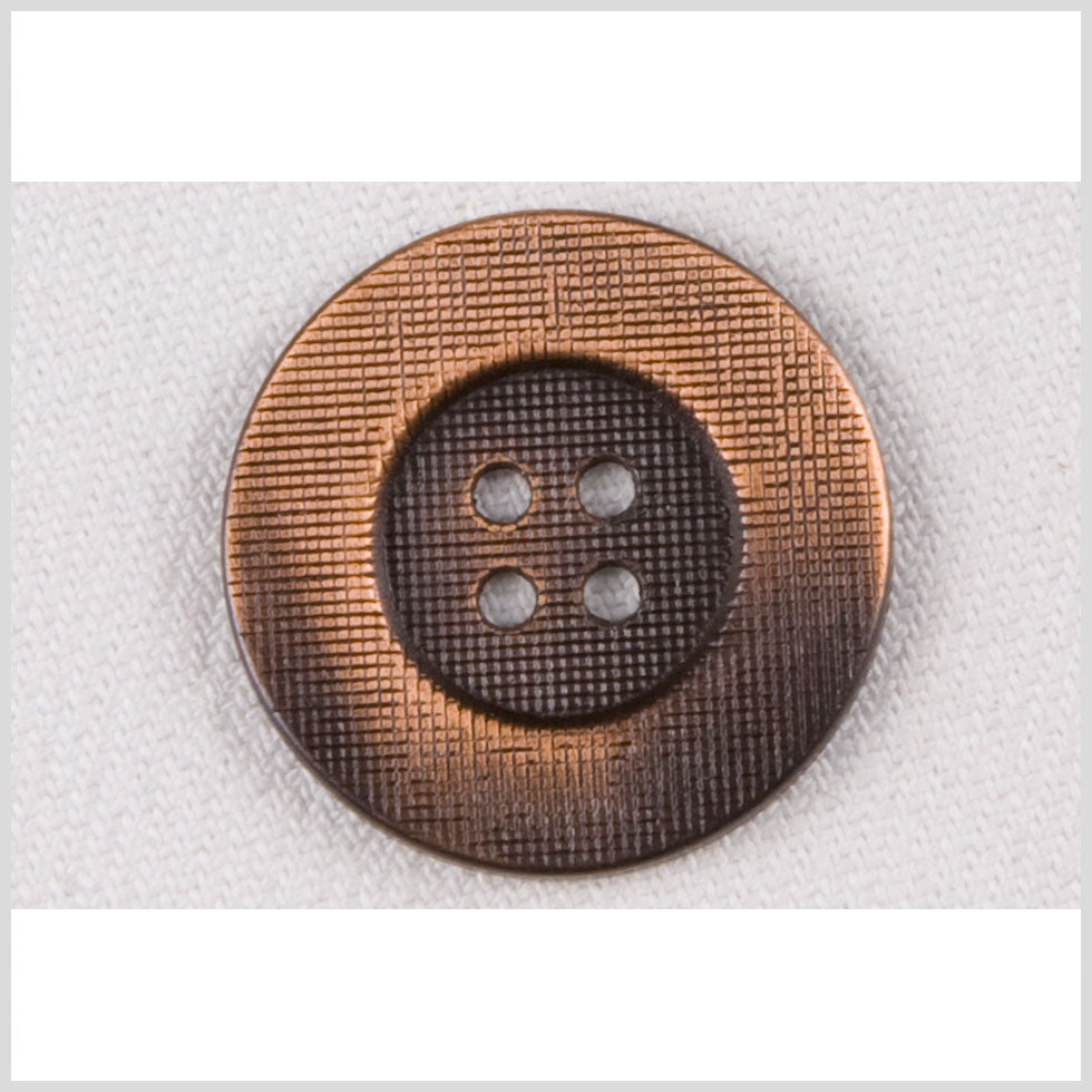Metal 4-Hole Button - 40L/25.5mm - Copper Grid Textured - Joann Fabrics