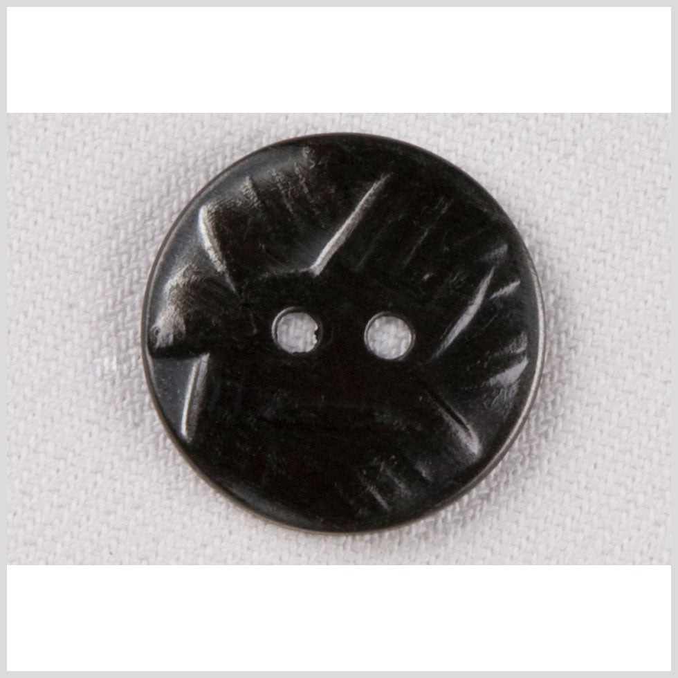 Metal 2-Hole Button - 36L/23mm - Gunmetal Abstract Carvings - Joann Fabrics