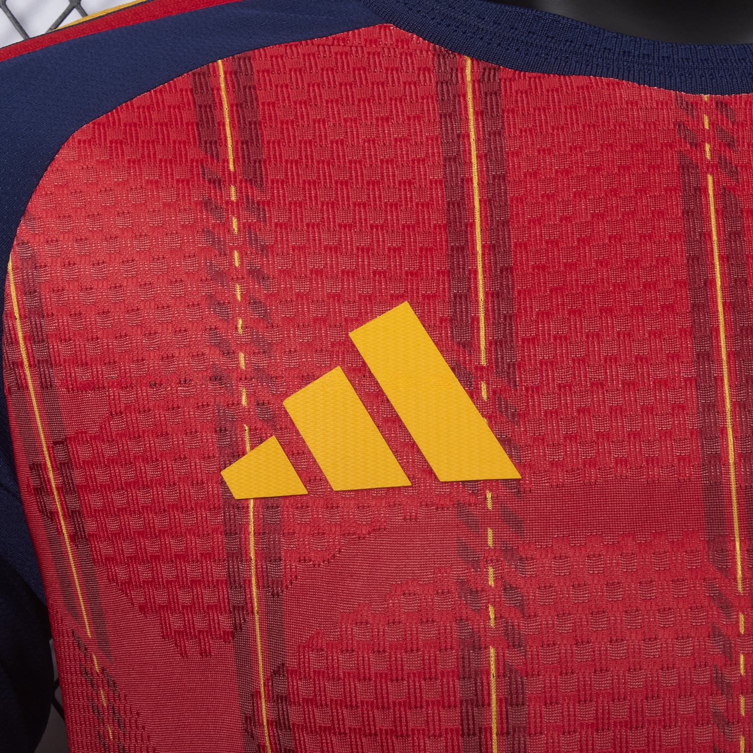 【Two-Crown Star】Spain 2026 Home Long Sleeves Jersey - Player Version - UnitedFutballJersey
