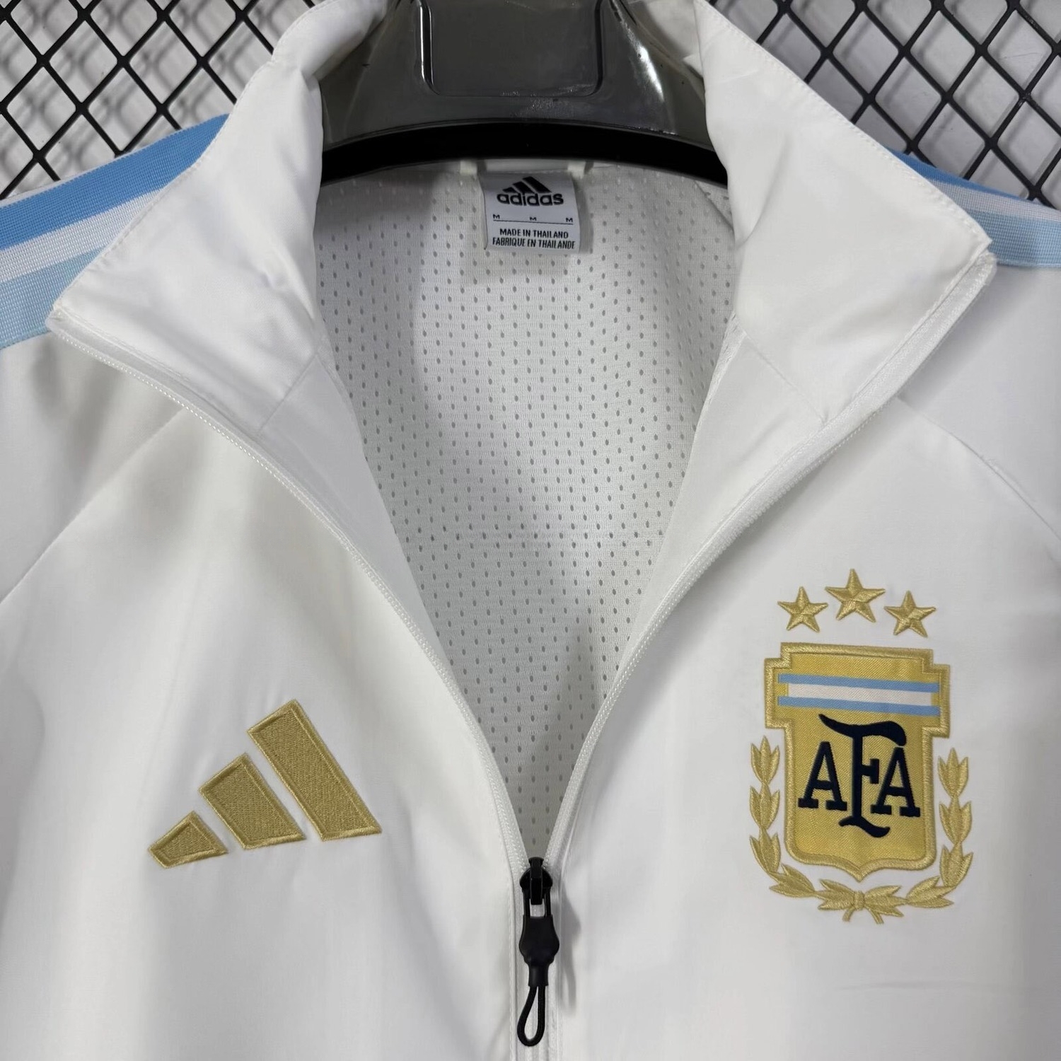 Argentina 2026 White Blue Anthem Windbreaker - UnitedFutballJersey