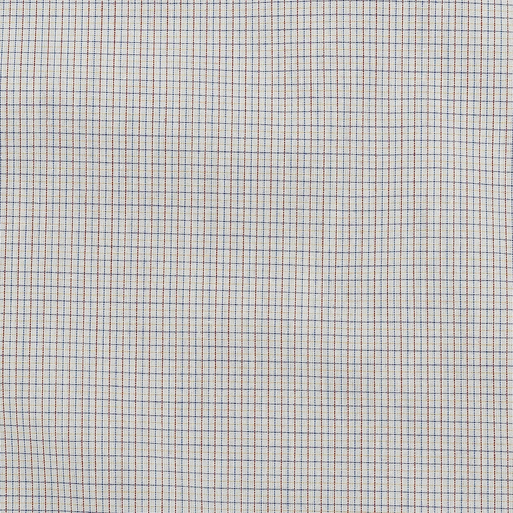 Premium Red, Pastel Yellow and Surf the Web Blue Graph Check Cotton Shirting - Joann Fabrics
