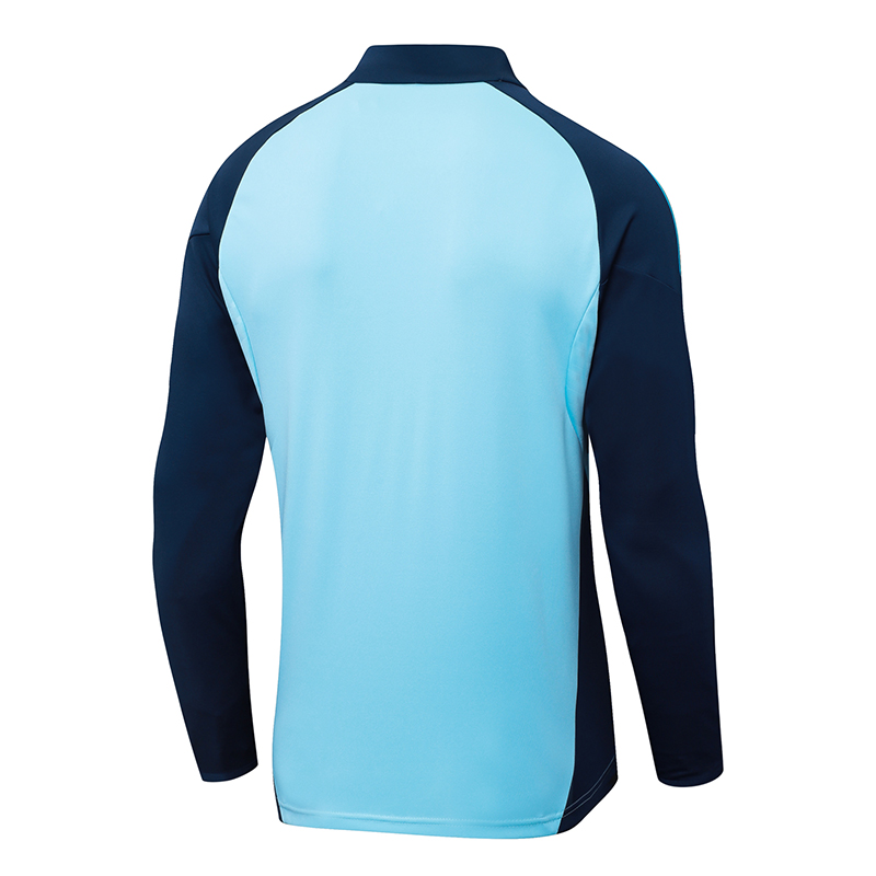 2025/2026 Arsenal Half-Pull Training Suit Light Blue Football Shirt 1:1 Thai Quality Set