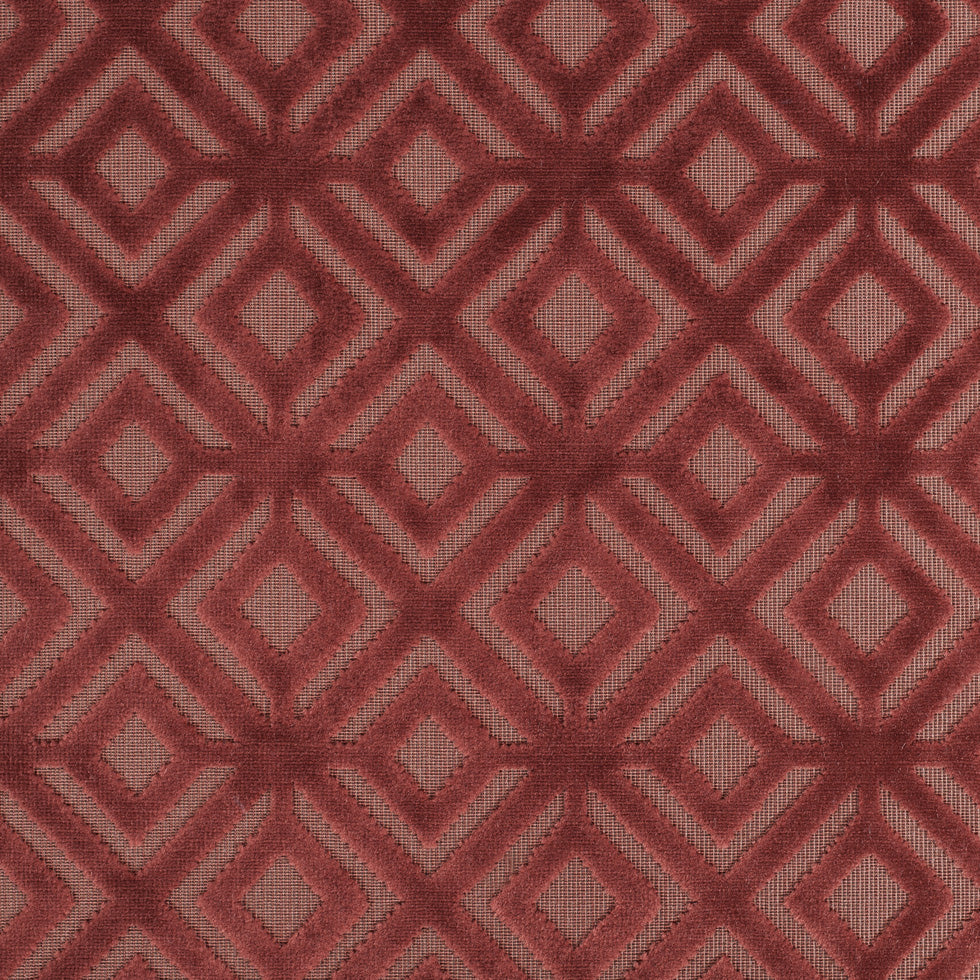 Rust Geometric Cut Velvet - Joann Fabrics