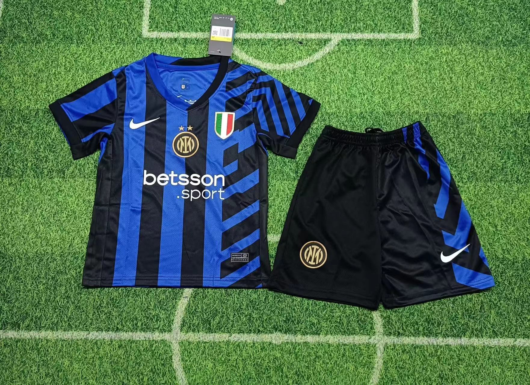 2024/2025 Inter Milan Home Football Jersey1:1 Quality Thai Kids Size