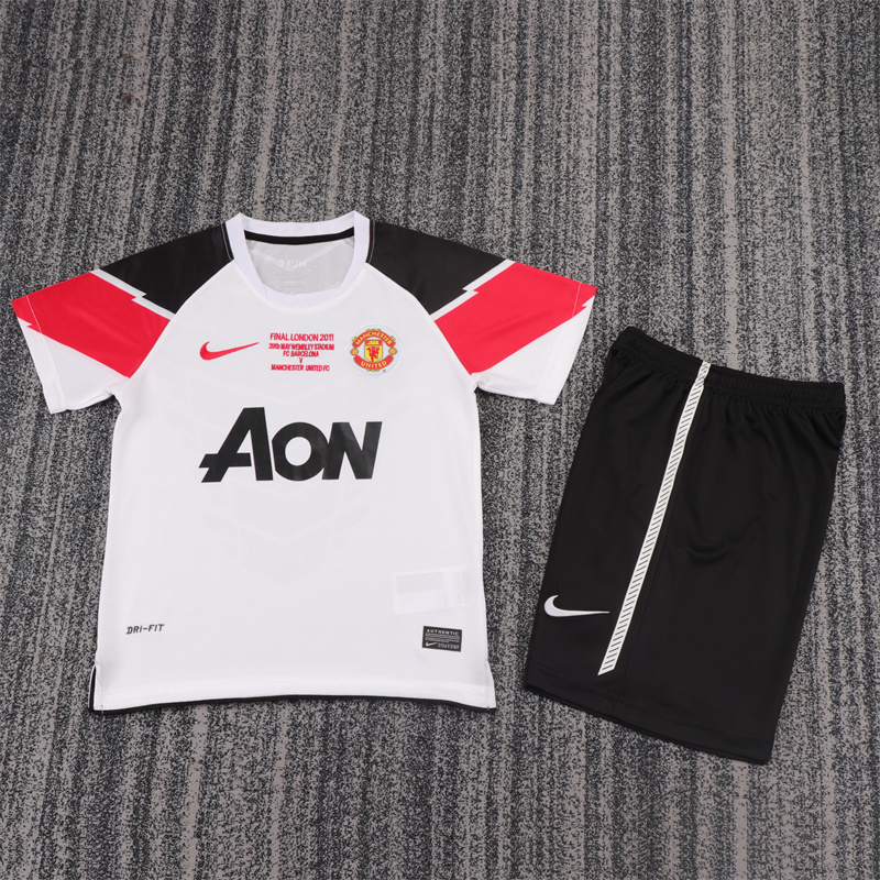 2011/2012 Retro Manchester United Away Football Shirt 1:1 Thai Quality Kids Size