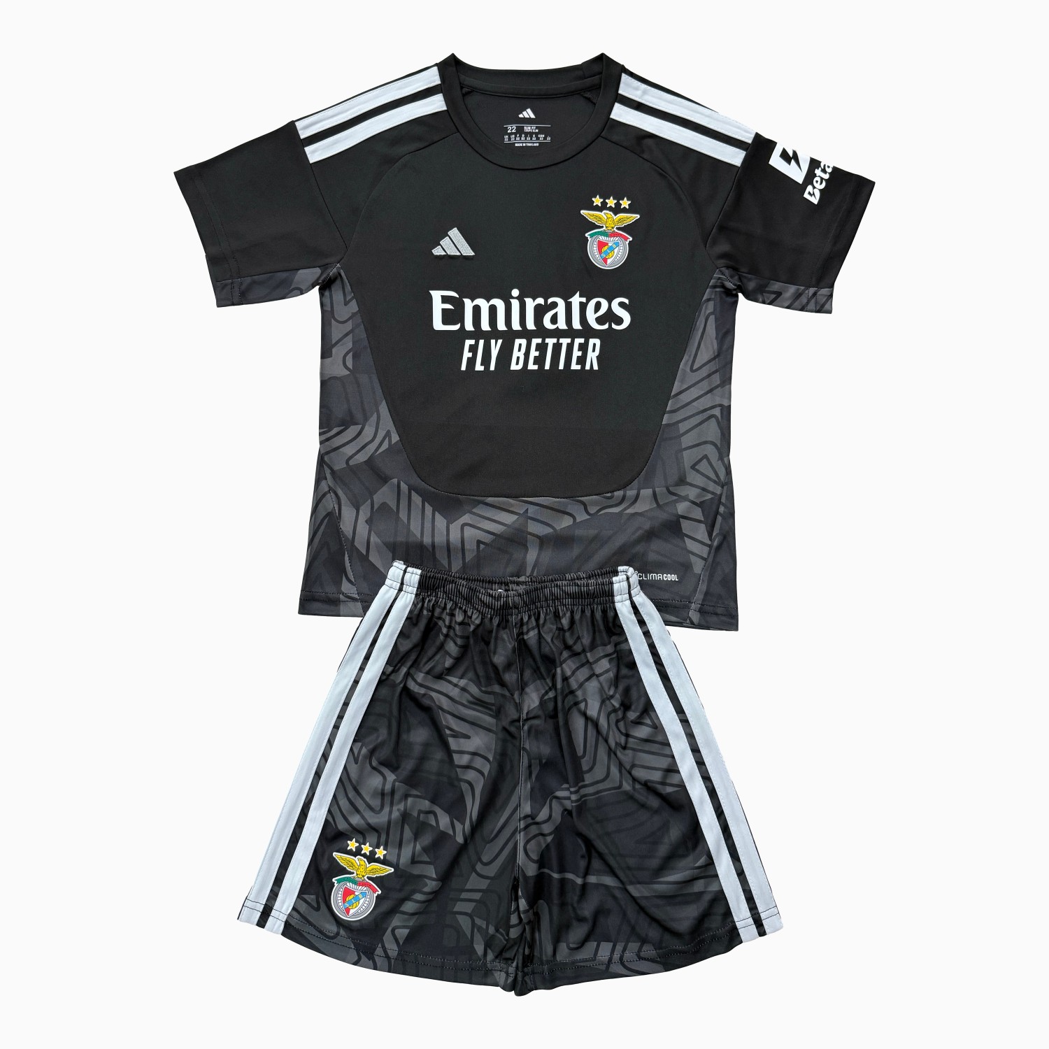 Benfica 26-27 Black Goalkeeper Men's Adult Jersey Set - Fans Version - UnitedFutballJersey