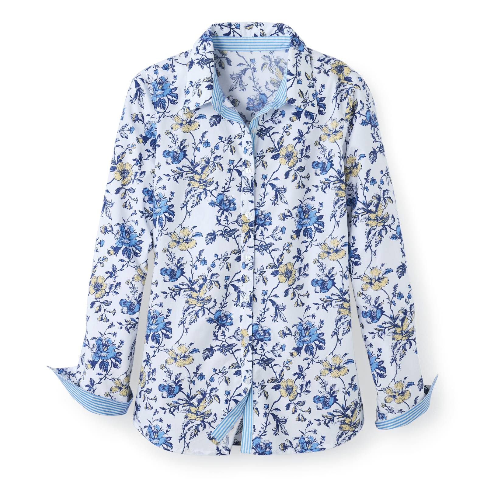 Spring Floral and Stripe Shirt - Northstyle Catalog
