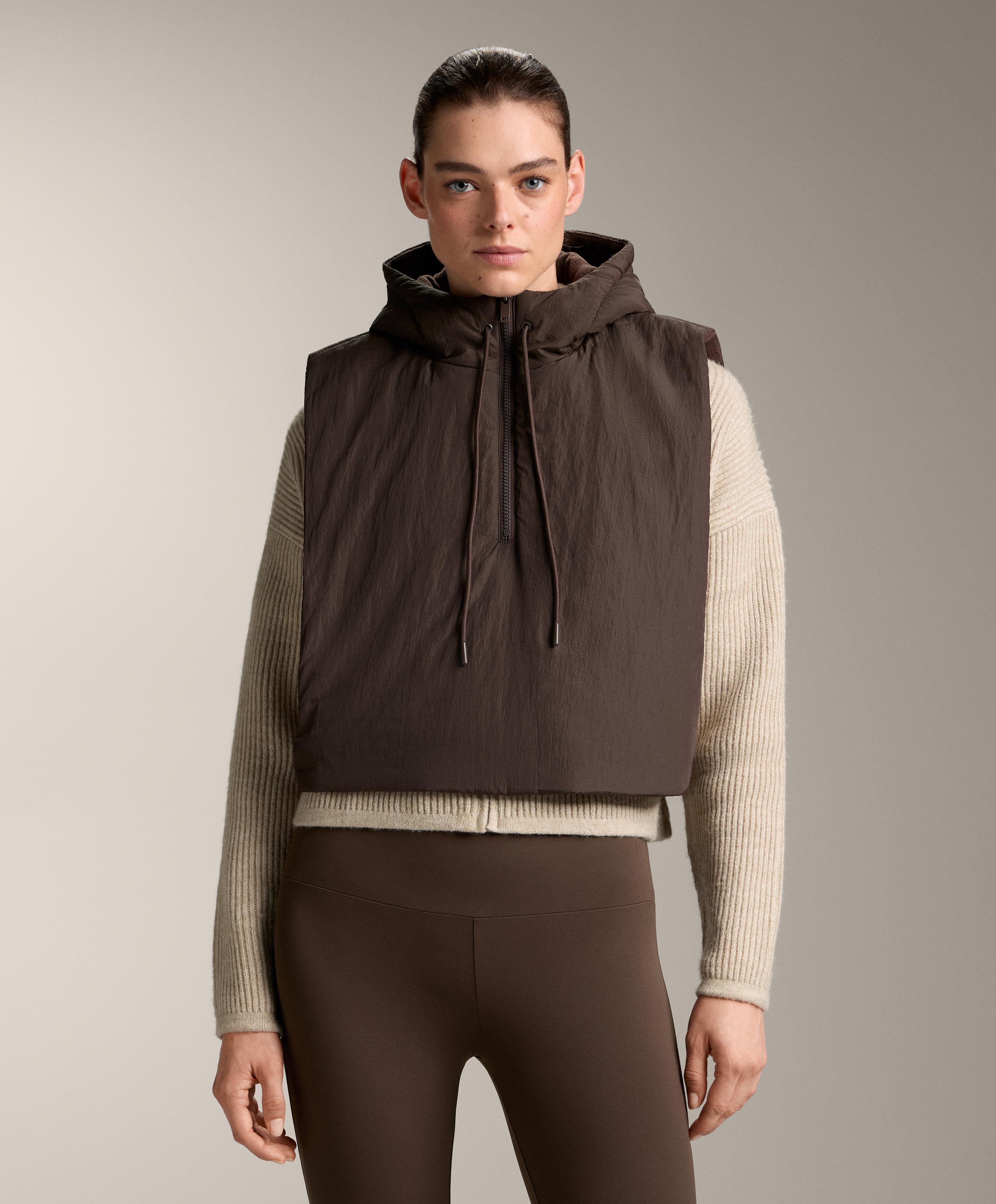 Hooded padded gilet