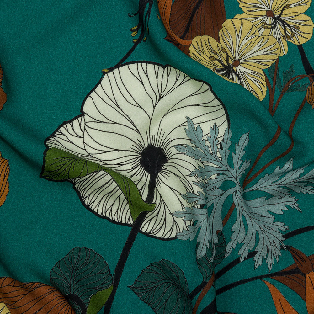Mood Exclusive Jade How Gardens Grow Viscose Woven - Joann Fabrics