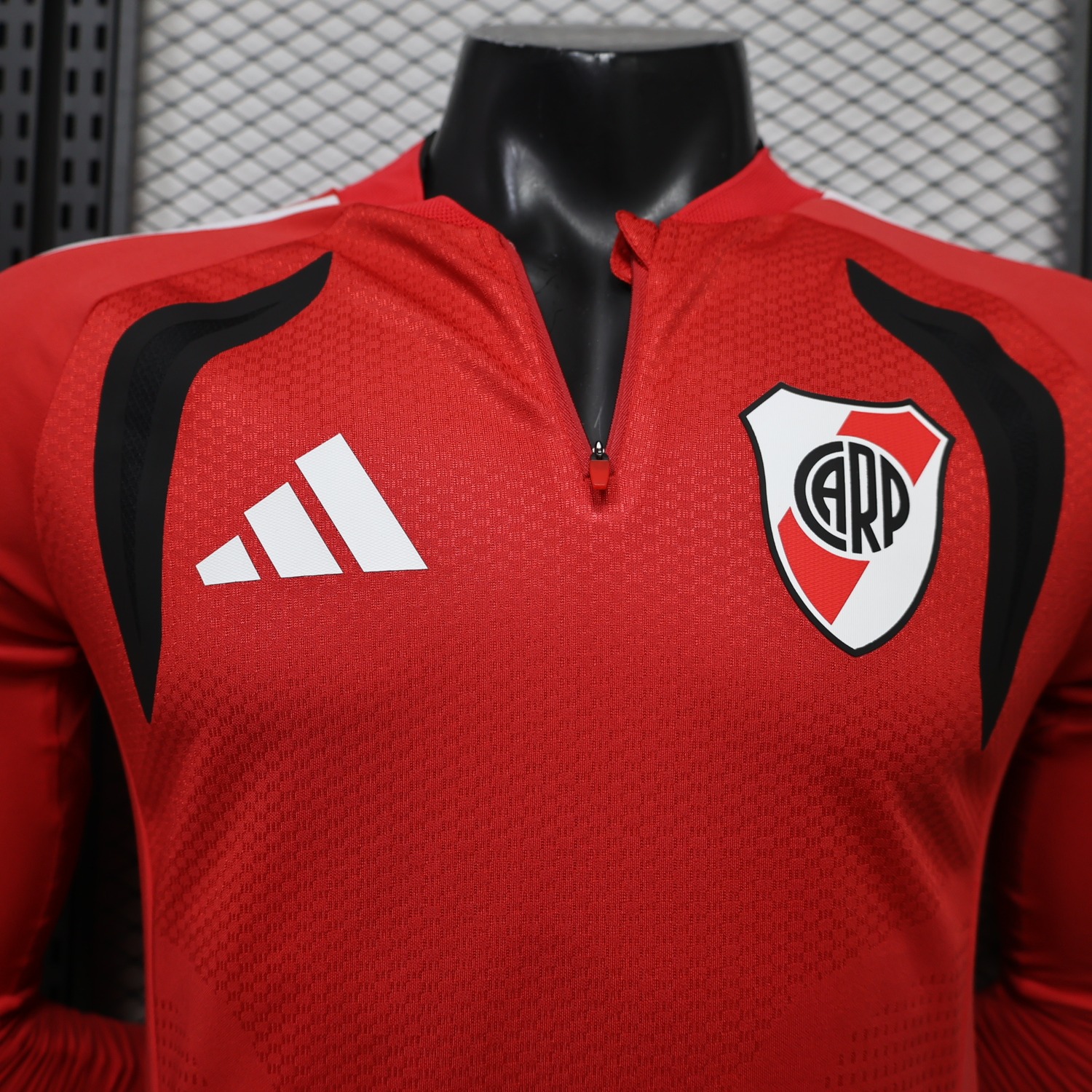 River Plate 26-27 Red Black Long Sleeves Training Jersey - Player Version - UnitedFutballJersey
