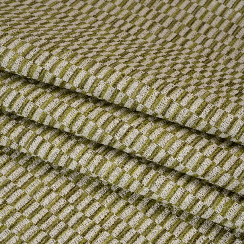 Textured Polyester and Cotton Woven - Pear Rectangle Checks - British Imported - Joann Fabrics