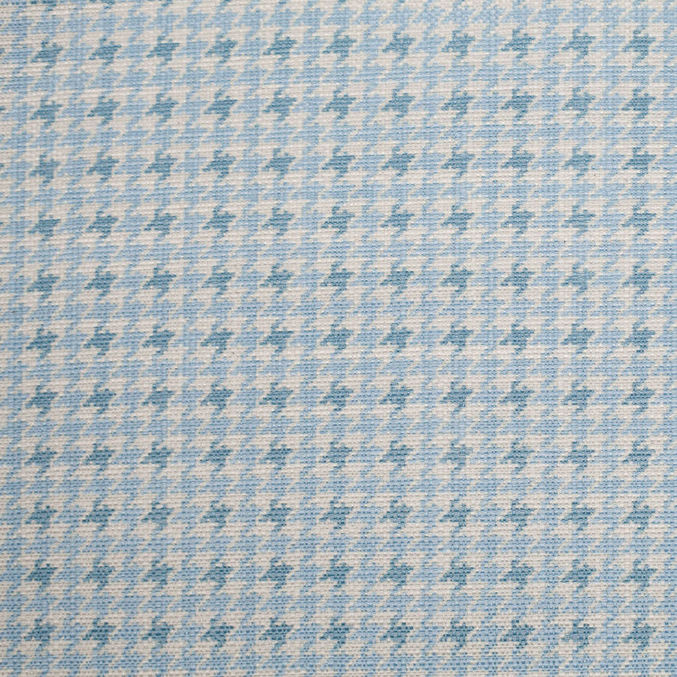 Spanish Baby Blue Houndstooth Poly-Cotton Woven - Joann Fabrics