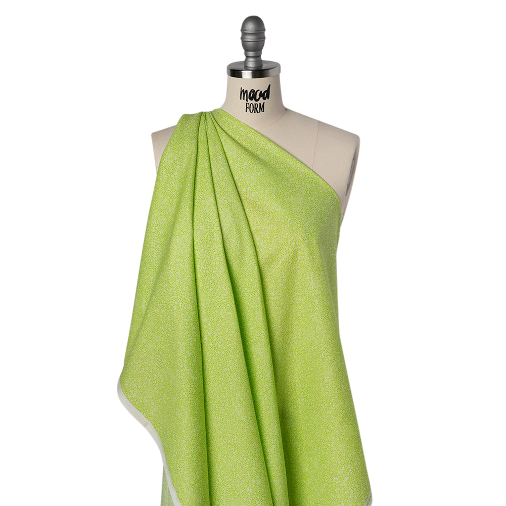 Printed Quilting Cotton by Patrick Lose for Northcott - Peridot Ditsy Dots - Tonal Trios Collection - Joann Fabrics