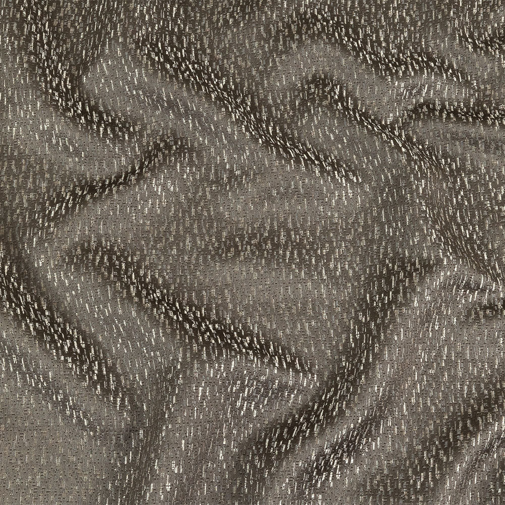Metallic Drapery Jacquard - Putty Digital Spots - British Imported - Joann Fabrics