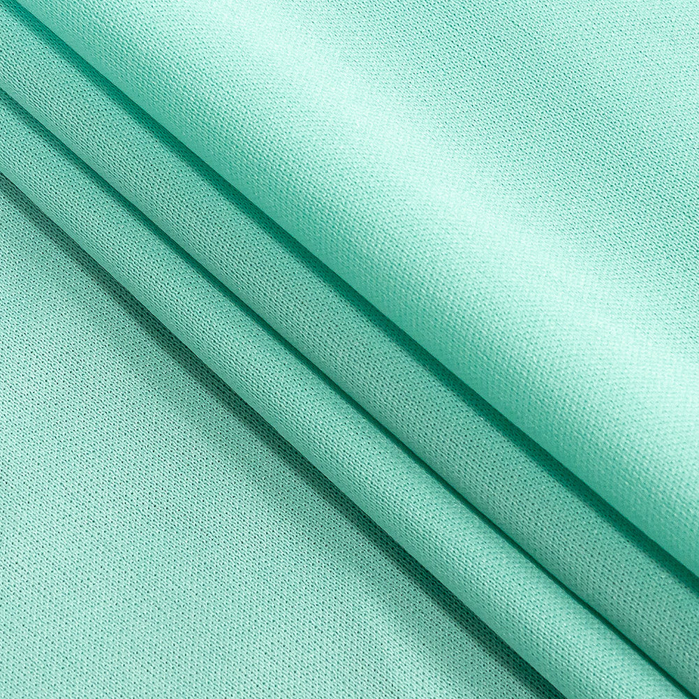 Polyester Pongee Knit Lining - Aqua - Luca Collection - Joann Fabrics