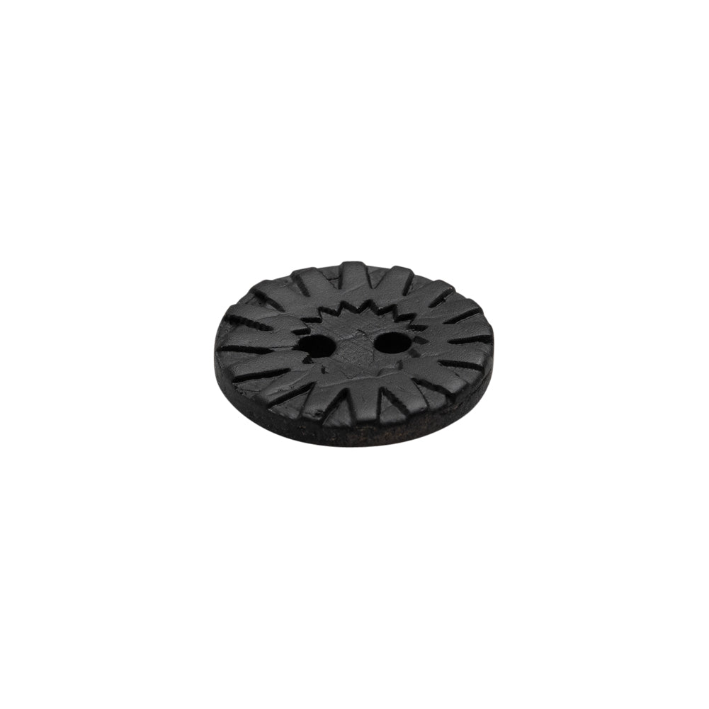Italian Brown Carved Coconut Button - 24L/15mm - Joann Fabrics