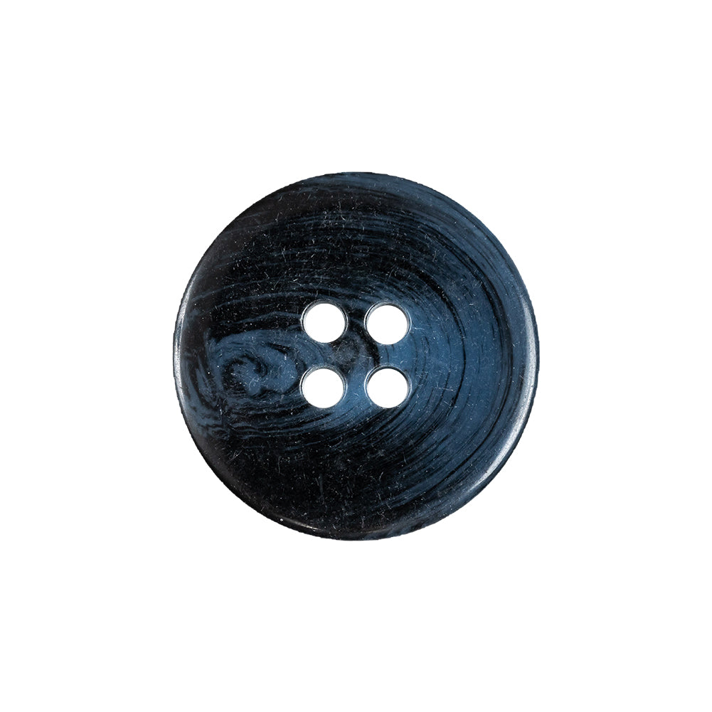 Deep Navy and Blue Swirled 4-Hole Narrow Rimmed Plastic Button - 33L/21mm - Joann Fabrics