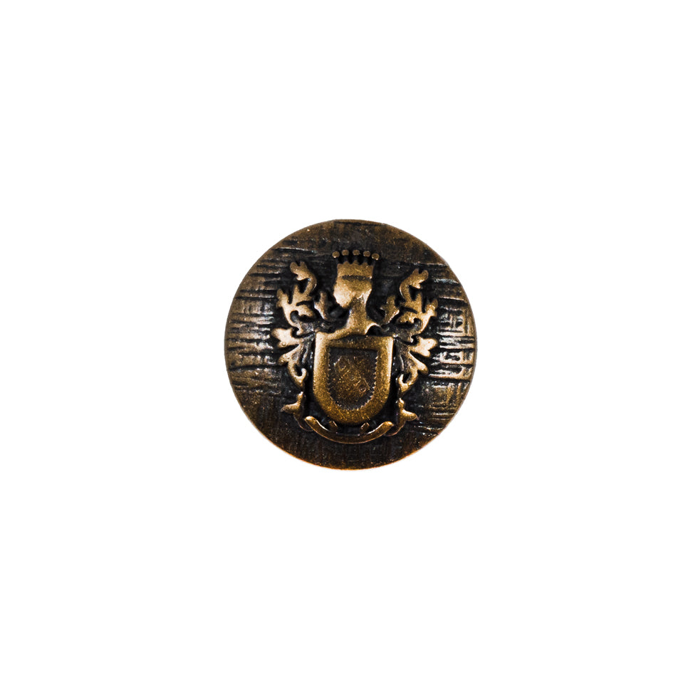 Antique Gold Coat of Arms Crest Metal Button - 24L/15mm - Joann Fabrics